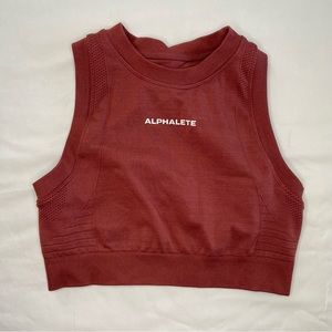 Alphalete Ozone Crop Bra - Gingerbread - Medium